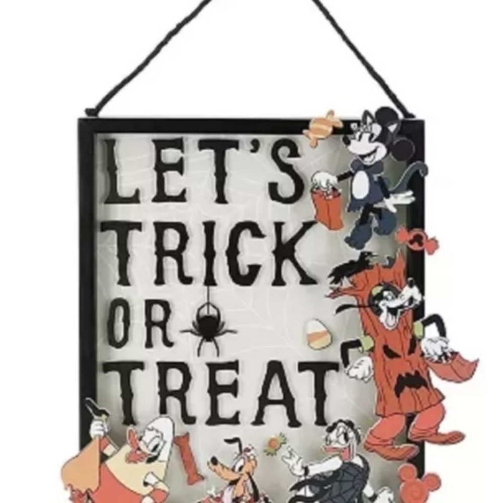 Disney Halloween Let's Trick or Treat Sign